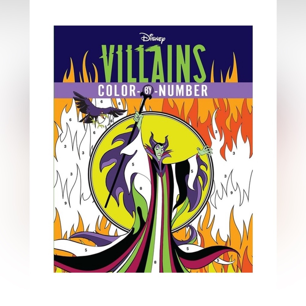 Disney Villains Color-By-Number Book